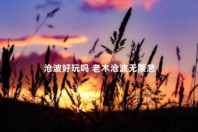 沧波好玩吗 老木沧波无限悲